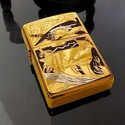Бензиновая зажигалка Zippo "Рысь" — красивый подарок — фотография 1