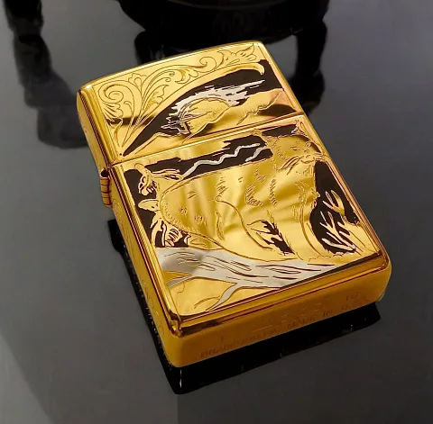 Бензиновая зажигалка Zippo "Рысь" — красивый подарок