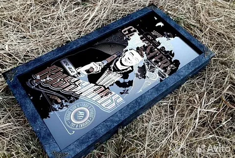 Нарды под стеклом «Брат» — красивый подарок