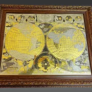 Карта мира по мотивам работы Жана Батиста Нолина — оригинальный подарок — фотография 2