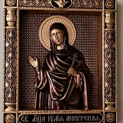 Икона резная Юлия (Иулия) Анкирская — оригинальный подарок — фотография 4