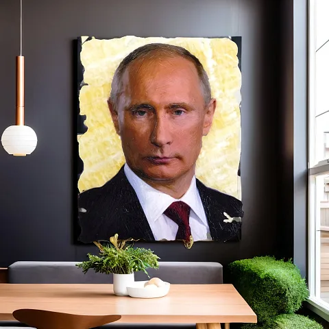 В подарок: Картина «В.В. Путин» с фотопечатью на ониксе