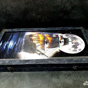 Нарды под стеклом «Корабль Призрак» — красивый подарок — фотография 7