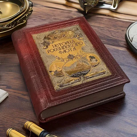 Книга "История Российского Флота" — историческое издание — красивый подарок