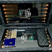 Нарды под стеклом «Вперёд быки!» — оригинальный подарок — фотография 4