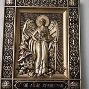 Резная икона Ангел Хранитель — необычный подарок — фотография 1