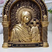 На память: Резная Икона Казанской Божьей Матери — фотография 8