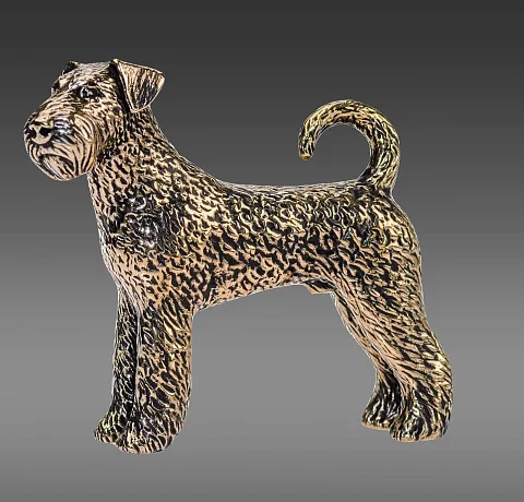 Статуэтка «Эрдельтерьер» из бронзы в подарок