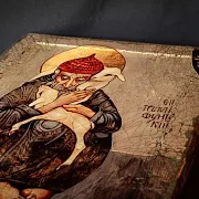 В подарок: Икона "Св. Спиридон Тримифунтский" старение — фотография 6