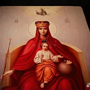 В подарок: Икона Богоматери "Державная" дерево, ручная работа — фотография 5