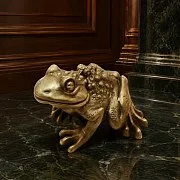 Шкатулка для колец «Лягушка» из бронзы в подарок — фотография 1