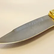 Дамасский складной нож «Тигр» — красивый подарок — фотография 3