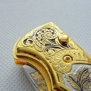 Позолоченный складной нож «Гризли» №2 — необычный подарок — фотография 8