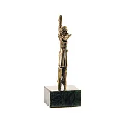 Бронзовая статуэтка «Горец в танце. Большой» на змеевике — необычный подарок — фотография 4