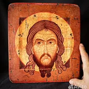Икона "Спас Нерукотворный" — оригинальный подарок — фотография 4