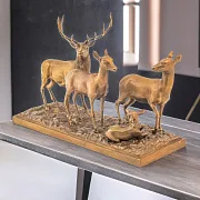 Скульптура «Семья оленей» — оригинальный подарок — фотография 1