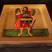 Икона "Архангел Михаил" — оригинальный подарок — фотография 3