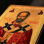 На память: Икона с ковчегом " Святитель Николай" — фотография 10