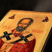 На память: Икона с ковчегом " Святитель Николай" — фотография 8