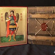 Пара икон. Архангелы Михаил и Гавриил. 21*17 см — красивый подарок — фотография 2