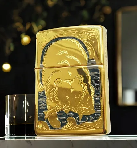 Оригинальная зажигалка Zippo "Медведь" № 2 — оригинальный подарок