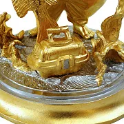 В подарок: Композиция «Рыбак и улов» с позолотой, высота 170 мм — фотография 4
