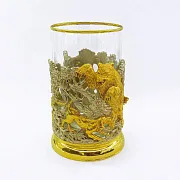 Подстаканник «Охота на медведя» из бронзы — оригинальный подарок — фотография 6