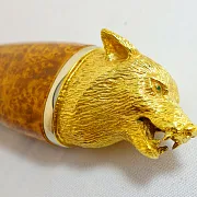 Кованый нож с головой волка №1 — красивый подарок — фотография 6