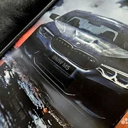 Нарды под стеклом «BMW M5 Ангельские глазки» — необычный подарок — фотография 8