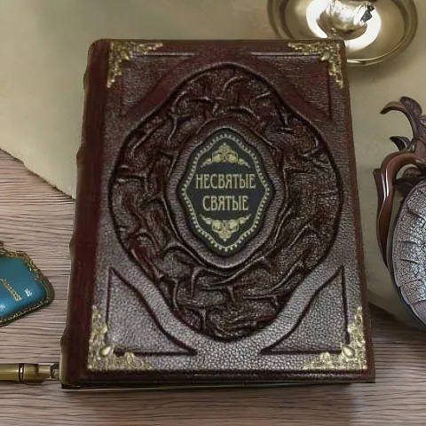 Несвятые святые — книга в кожаном переплёте — красивый подарок